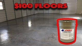 New Garage Floors for $100 dollars Eagle Gloss Sealer