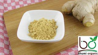 Bhumi Organic Natural Ginger Root Powder #ginger #viral #bhumiorganicfarm #food