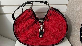 Bolsa de Crochê “Noir Rouge”