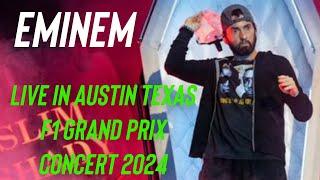 EMINEM LIVE FROM AUSTIN 2024 - FORMULA 1 GRAND PRIX FULL CONCERT October 19 2024