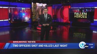Continuing cover of the two officers shot and killed in Salina