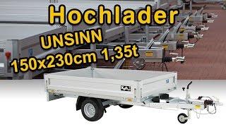 Hochlader/Pritsche - UNSINN 150x230cm 1,35t bei KOCH PKW Anhänger