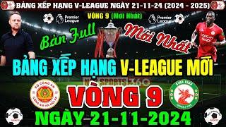 Kết Quả, Bảng Xếp Hạng, Lịch Thi Đấu Vòng 10 V.League 2024-2025, Ngày 21/11 | Thanh Hóa Top 1 (Full)