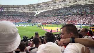 Nationalhymne Deutschland- UEFA EURO 2024 Spanien-Deutschland 2:1 05.07.2024 Stuttgart