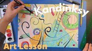 Kandinsky Art Lesson | For kids & teachers