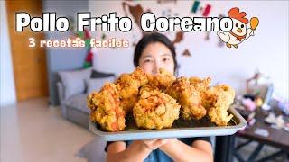 3 Tipos de Pollo Frito Coreano Facil