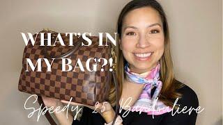 Louis Vuitton Speedy 25 Bandouliere: WHAT FITS? What’s in my bag? BEST designer casual everyday bag!