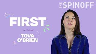 Tova O’Brien nearly got blown away by a gust of wind | FIRST | The Spinoff