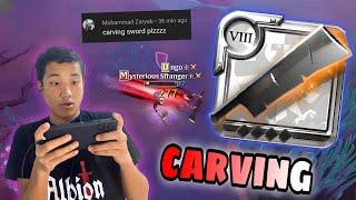 carving sword plzzzz mist pvp mobile gameplay - Albion online