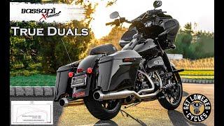 Bassani True Duals Stainless Exhaust System  - 2020 Harley Road Glide