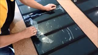 Solar 4 RVs portable solar panel - how to remove plastic coating