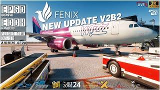  FENIX A320 NEW UPDATE !!!  Gdańsk (EPGD) - (EDDH) Hamburg - (EPGD) Gdańsk | VATSIM | MSFS