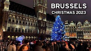  Brussels, Belgium - Christmas 2023 - Winter Wonders   [4K]