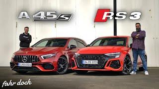 SAU STARK! UND SAU TEUER! AUDI RS3 vs Mercedes A45s AMG DUELL | Fahr doch