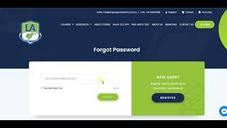 How to reset Language Academy Password | Unable to login |