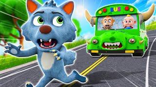 Wheels on the Bus - Zombie Bus Song - Baby Songs - Nursery Rhymes & Kids Songs - Little Song PIB