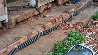 Electricity Underground Cabling Or Overground Cabling??? Mapusa Near Old Municipality.