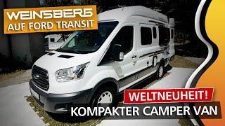 WEINSBERG Carabus 550 MQ 2023 | Kompakter CAMPER VAN auf FORD TRANSIT Basis | WELTNEUHEIT