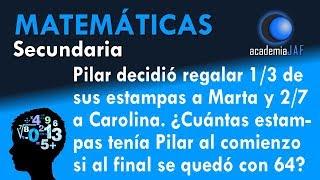 Ecuaciones con fracciones - Ejemplo problema resuelto Matemáticas ejercicios para practicar