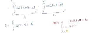 Evaluate the integral. ∫_0^π/ 4 tan^4 t d t