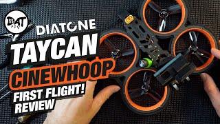 Cinewhoop drone Diatone MXC Taycan, cinematic flight footage - First Flight and review