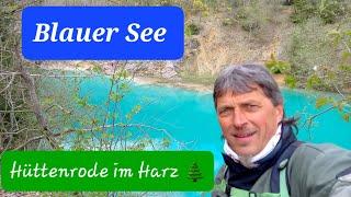 Blauer See bei Rübeland - Hüttenrode im  Harz und Harzer Wandernadel Stempel 79  #hotspot