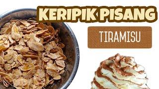 KERIPIK PISANG TIRAMISU | MELTED BANANA CHIPS / COKLAT LUMER