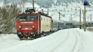 Trenuri in Zăpadă Mare  Trains in Heavy Snow in Gara Mestecăniș Station - 28 December 2021