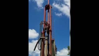 Water Well Drilling w  Foremost DR24 Dual Rotary rig in Sultan, Washington