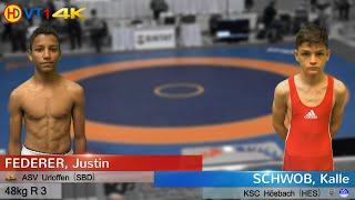  | Wrestling | German Championships 2021 Cadets (Freestyle) - 48kg R 3 | FEDERER vs. SCHWOB