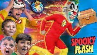 Spooky Superhero Flash stole our TREASURE CHEST  (FV Family Skit)