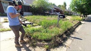 88 year old KEPT UP with neighbors yard til he COULDN'T DO IT ANYMORE