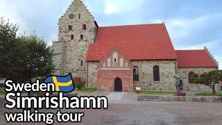 Sweden, walking tour of Simrishamn, a coastal town on the south east coast of Sweden