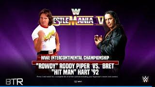 WWE 2K24 Showcase Of The Immortals Roddy Piper vs Bret Hart WrestleMania 8