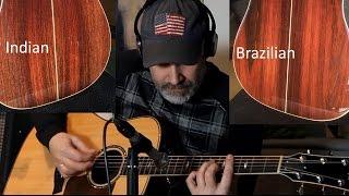 Brazilian Rosewood Vs Indian Rosewood - Taylor Guitar Comparison