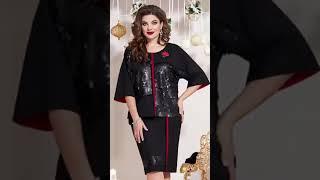 Стильные платья для полных женщин! #shorts