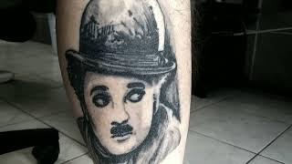 Tattoo Charlie Chaplin Charlot.