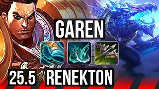 GAREN vs RENEKTON (TOP) | 10/3/5 | EUNE Grandmaster | 25.5