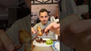 Foreigner Eats a Frog in Cambodia  #travel #asia #streetfood #food