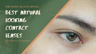 BEST NATURAL LOOK CONTACT LENSES + COLOR SWATCHES (Olivia Series) | Sandee Proud