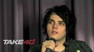 MCR's Gerard Way - scared of teenagers on the train!