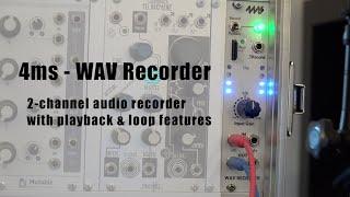 4ms WAV Recorder