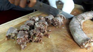 양 실화? 3,500원!! 할아버지 가마솥 순대, 내장, 모둠 순대 맛집┃길거리 음식┃Korean food made with intestines, Korean street food