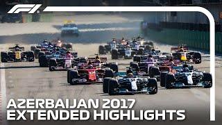 Ricciardo's Chaotic Baku Win | Extended Race Highlights | Azerbaijan 2017