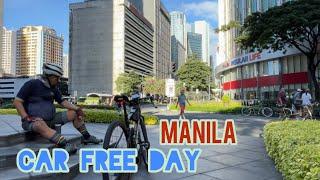 CAR FREE DAY MANILA Philippines ประเทศนี้ปิดถนนให้คนเดิน #ayalatriangle