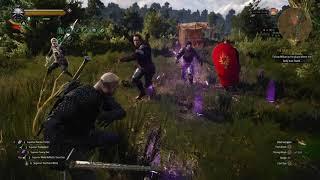 Flaming Rose Knights (spellsword gameplay) The Witcher 3 Next Gen