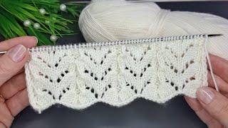 İki şiş kolay örgü yelek model anlatımı ️Eays crochet knitting patterns