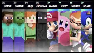 Super Smash Bros Ultimate Amiibo Fights – Steve & Co #294 Minecraft vs Heroes