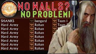 NO WALLS? NO PROBLEM! Isengard VS 7 Hard Army | BFME1 1.06 Gameplay