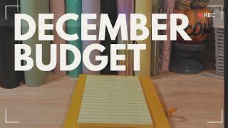 BUDGET WITH ME FOR  DECEMBER⎜LOW INCOME ⎜CASH STUFFING⎜ZERO BASE BUDGET ⎜